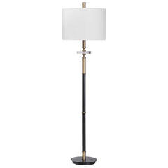 Maud Aged Black Floor Lamp - Ornate Home