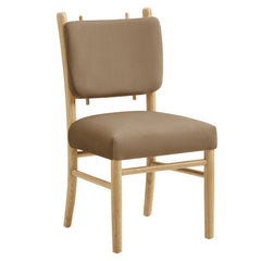 Mauden Taupe Performance Velvet Dining Side Chairs (Set of 2) - Ornate Home
