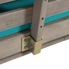 Maui Gray/Turquoise Outdoor Daybed - Ornate Home