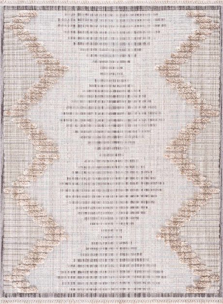 Maulawin Cream High-Low Area Rug - Ornate Home