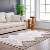 Maulawin Cream High-Low Area Rug - Ornate Home