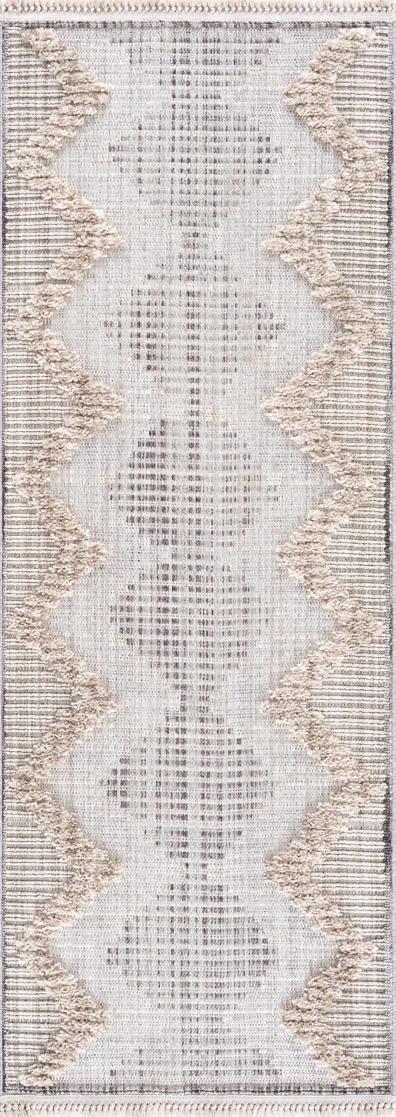 Maulawin Cream High-Low Area Rug - Ornate Home