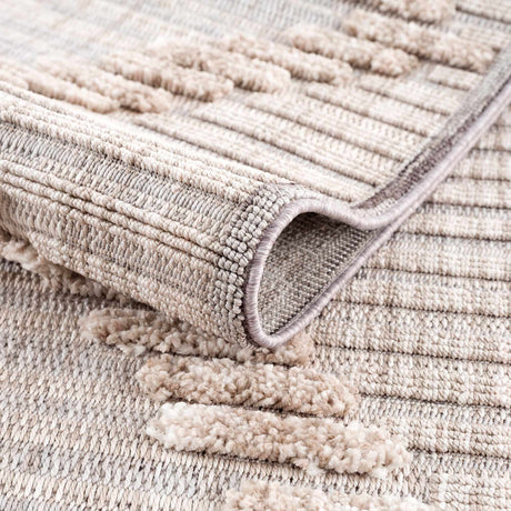 Maulawin Cream High-Low Area Rug - Ornate Home