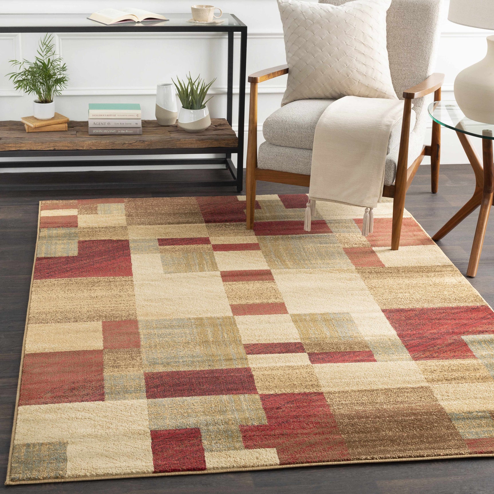 Maumee Brown Mosaic Performance Rug - Clearance - Ornate Home