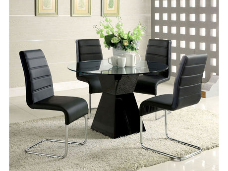 Mauna Black 5 Pc. Dining Set - Ornate Home