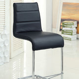 Mauna Black Counter Height Chair (Set of 2) - Ornate Home