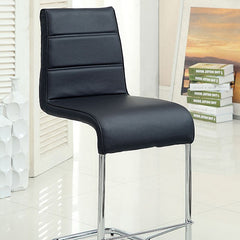 Mauna Black Counter Height Chair (Set of 2) - Ornate Home