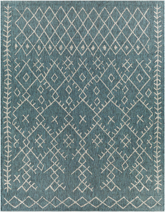 Maunawili Aqua Nordic Outdoor Rug - Ornate Home