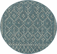 Maunawili Aqua Nordic Outdoor Rug - Ornate Home