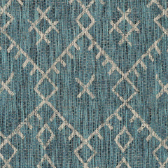 Maunawili Aqua Nordic Outdoor Rug - Ornate Home