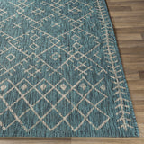Maunawili Aqua Nordic Outdoor Rug - Ornate Home