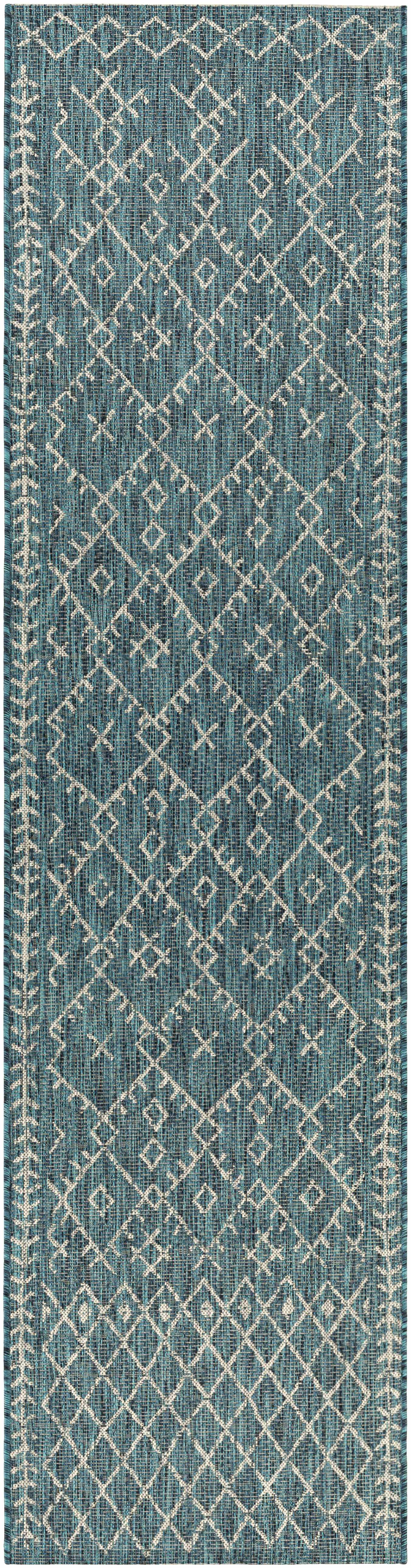 Maunawili Aqua Nordic Outdoor Rug - Ornate Home