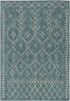Maunawili Aqua Nordic Outdoor Rug - Ornate Home
