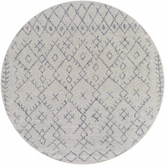 Maunawili Blue Detailed Gray Outdoor Rug - Clearance - Ornate Home