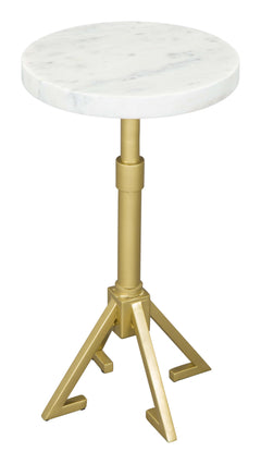 Maurice White & Gold Side Table - Ornate Home