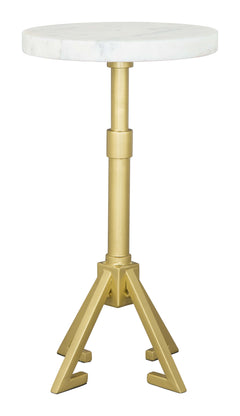 Maurice White & Gold Side Table - Ornate Home