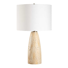 Maury Brown Travertine Table Lamp - Ornate Home