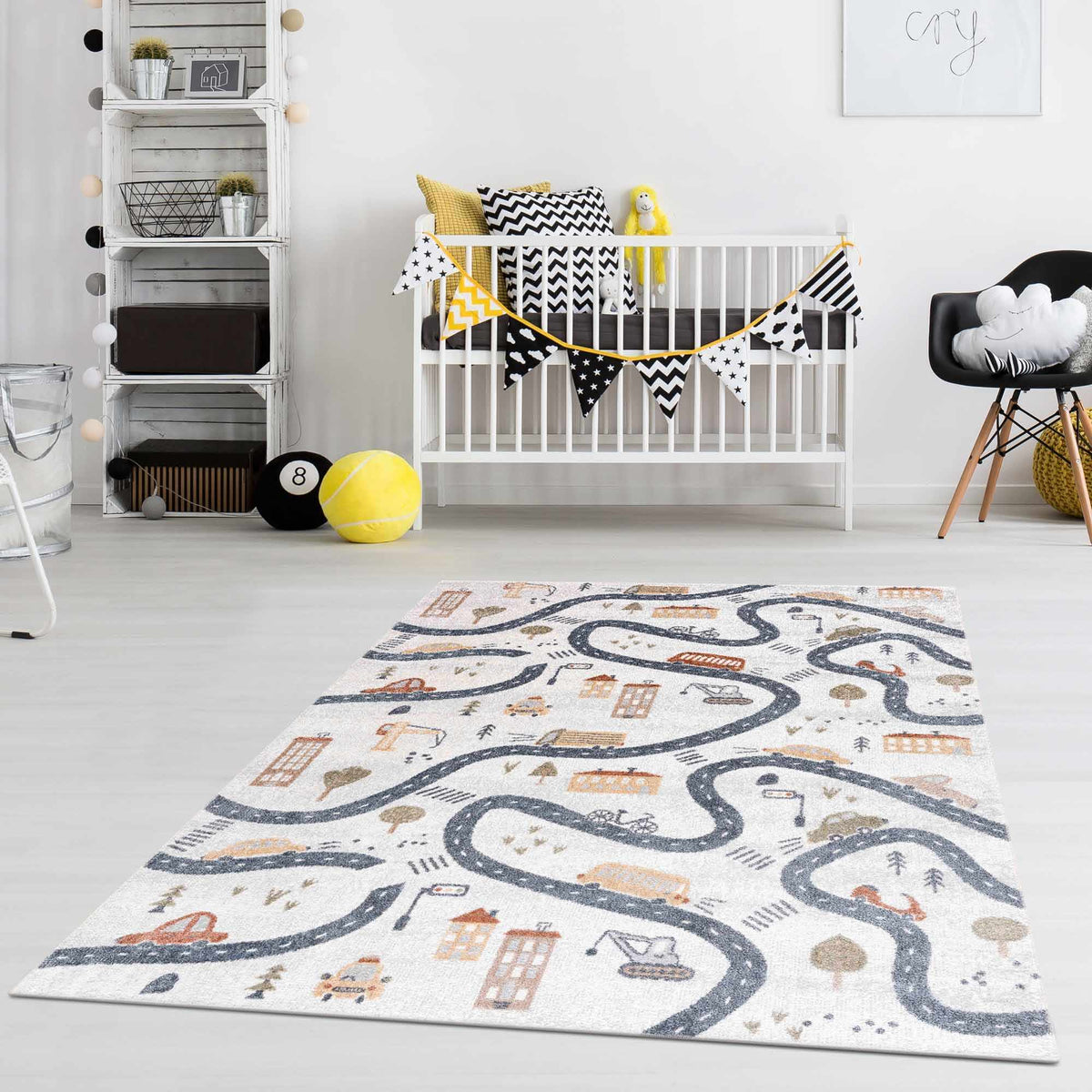 Mave Roads Washable Rug for Kids - Ornate Home