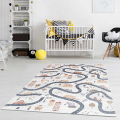 Mave Roads Washable Rug for Kids - Ornate Home