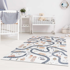 Mave Roads Washable Rug for Kids - Ornate Home