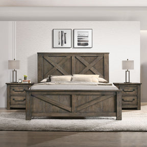 Maverick Antique Grey 3-Piece Queen Bedroom Set - Ornate Home