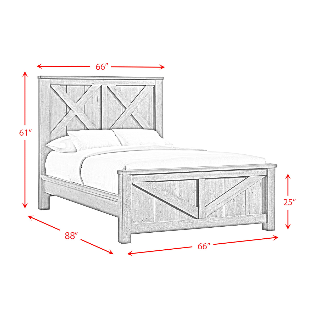 Maverick Antique Grey 3-Piece Queen Bedroom Set - Ornate Home