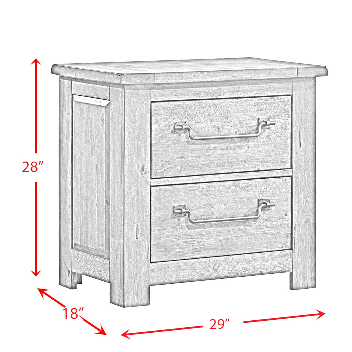 Maverick Antique Grey 3-Piece Queen Bedroom Set - Ornate Home
