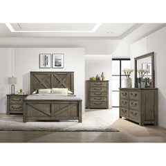 Maverick Antique Grey 4-Piece Queen Panel Bedroom Set