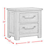 Maverick Antique Grey 5-Piece King Bedroom Set - Ornate Home