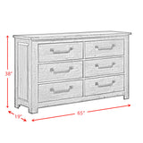 Maverick Antique Grey 5-Piece King Bedroom Set - Ornate Home
