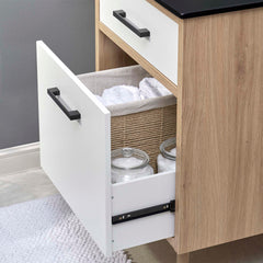 Maverick Black/Oak 24" Bathroom Vanity - Ornate Home