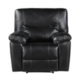 Maverick Black Reclining Chair - Ornate Home