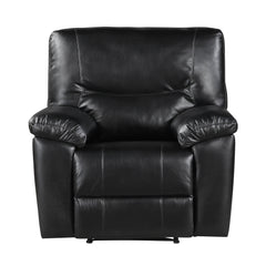 Maverick Black Reclining Chair - Ornate Home