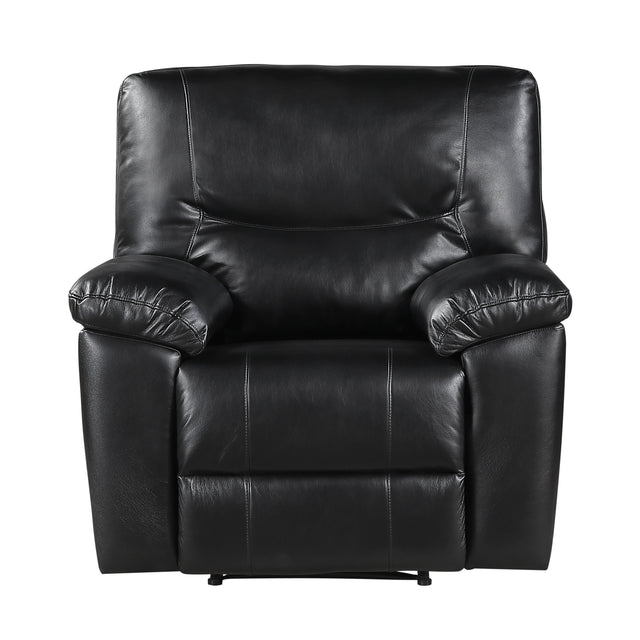 Maverick Black Reclining Chair - Ornate Home