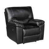 Maverick Black Reclining Chair - Ornate Home