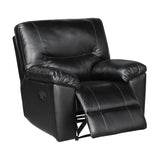 Maverick Black Reclining Chair - Ornate Home