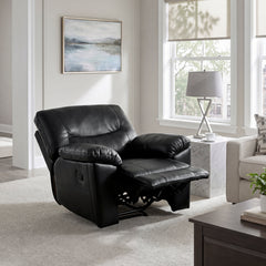 Maverick Black Reclining Chair - Ornate Home