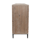 Maverick Brown/Natural Cabinet - Ornate Home