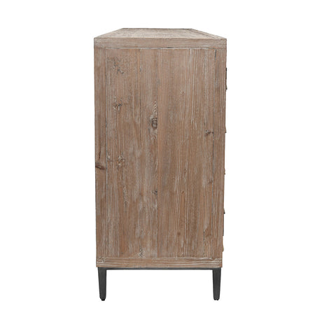 Maverick Brown/Natural Cabinet - Ornate Home