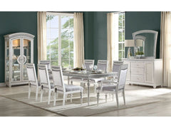 Maverick Platinum Dining Table w/ 20" Leaf - Ornate Home