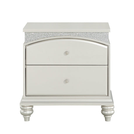 Maverick Platinum Nightstand - Ornate Home