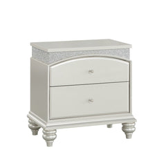 Maverick Platinum Nightstand - Ornate Home