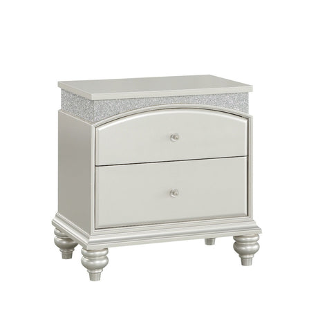 Maverick Platinum Nightstand - Ornate Home