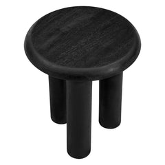 Mavina Black Mango Wood Side Table - Ornate Home
