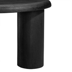 Mavina Black Round Mango Wood Coffee Table - Ornate Home
