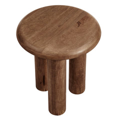 Mavina Walnut Mango Wood Side Table - Ornate Home