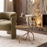 Mavro Brass Accent Table - Ornate Home