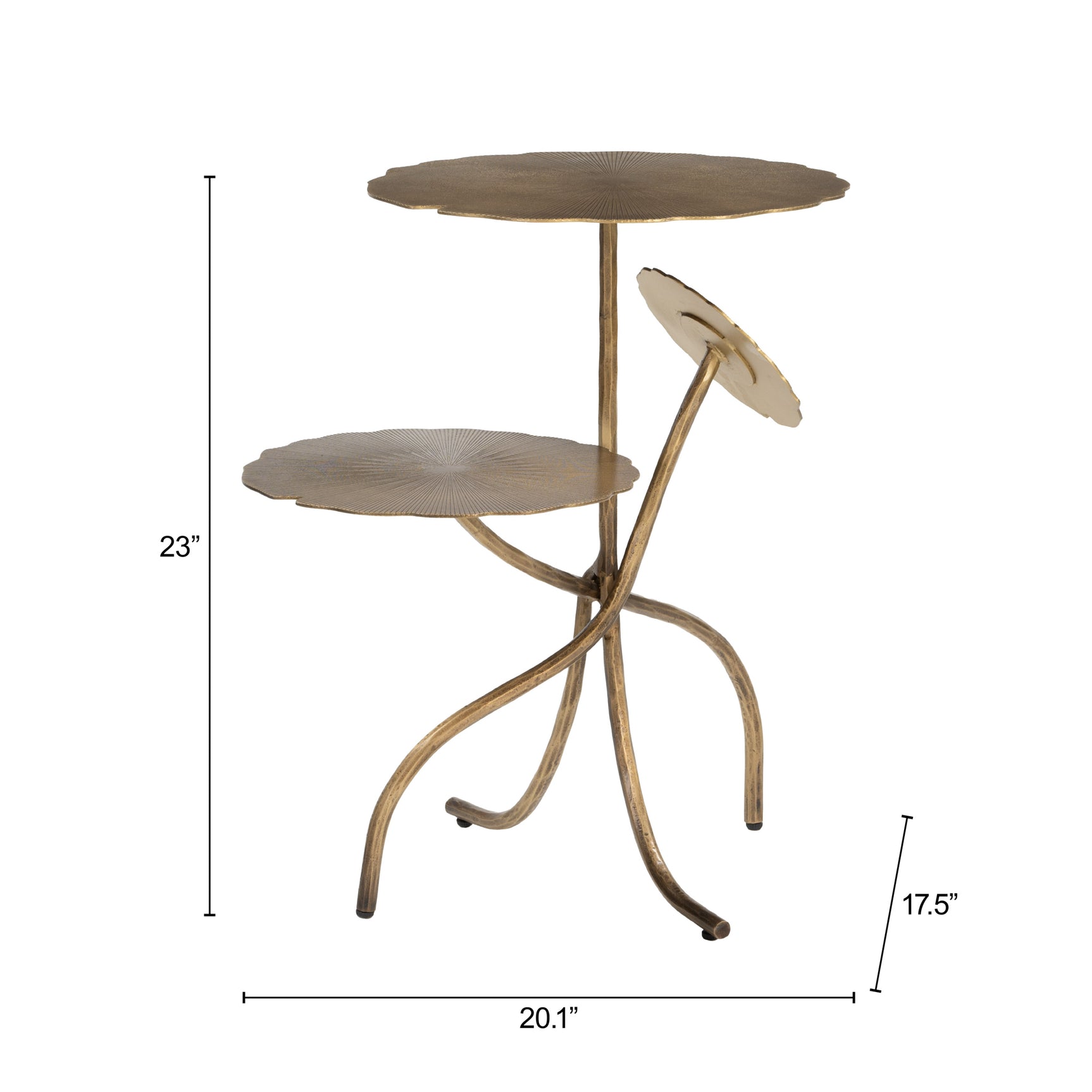 Mavro Brass Accent Table - Ornate Home