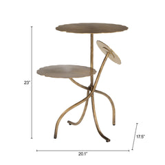 Mavro Brass Accent Table - Ornate Home