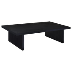 Max Black 2-piece Rectangular Coffee and End Table Set - Ornate Home